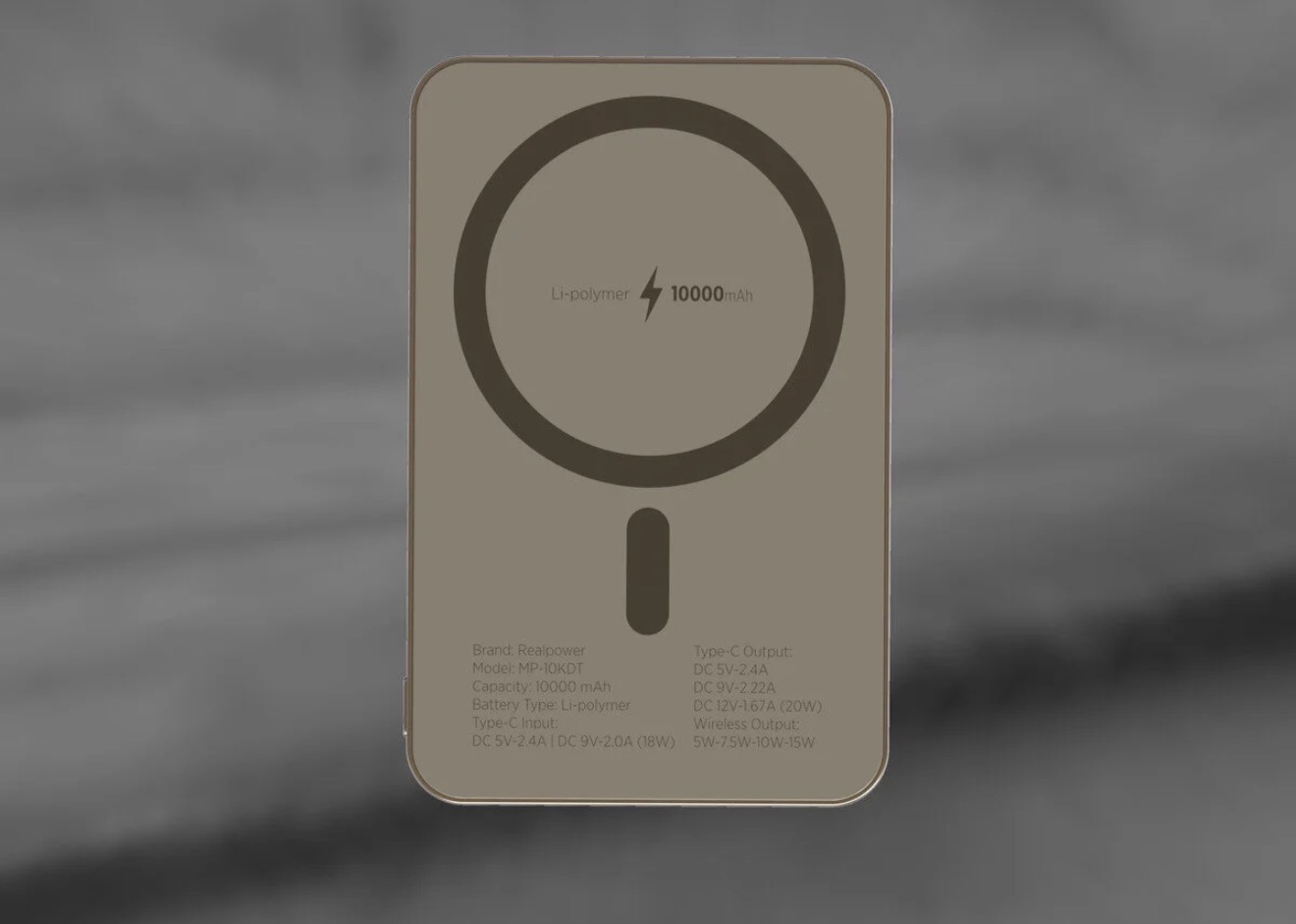 RealPower 10000Ah Wireless Fast Charge Power Bank